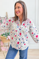 Carson Floral Charming Long Sleeve Top - Be You Boutique