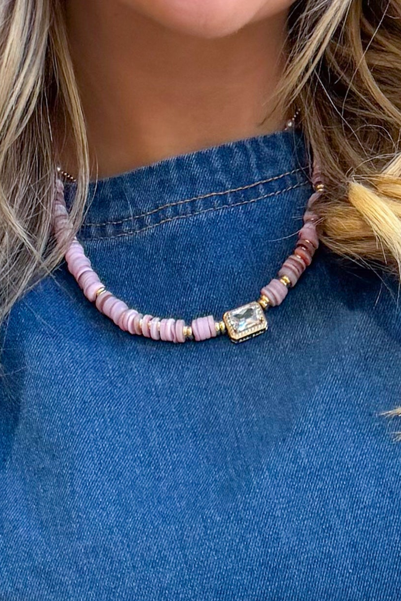 Treasure Jewels Dream Pop Gemstone Necklace featuring colorful gemstones on a delicate chain, jewelry accessory for elegant style.