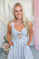 Georgia Front Bow Detail Midi Dress - Be You Boutique