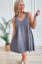 Lexy Washed Sleeveless Dress - Be You Boutique