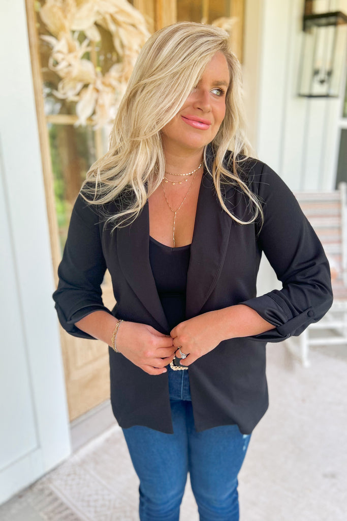 Chester Long Sleeve Solid Color Boyfriend Blazer - Be You Boutique