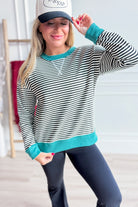 Bethany Striped Long Sleeve Top - Be You Boutique