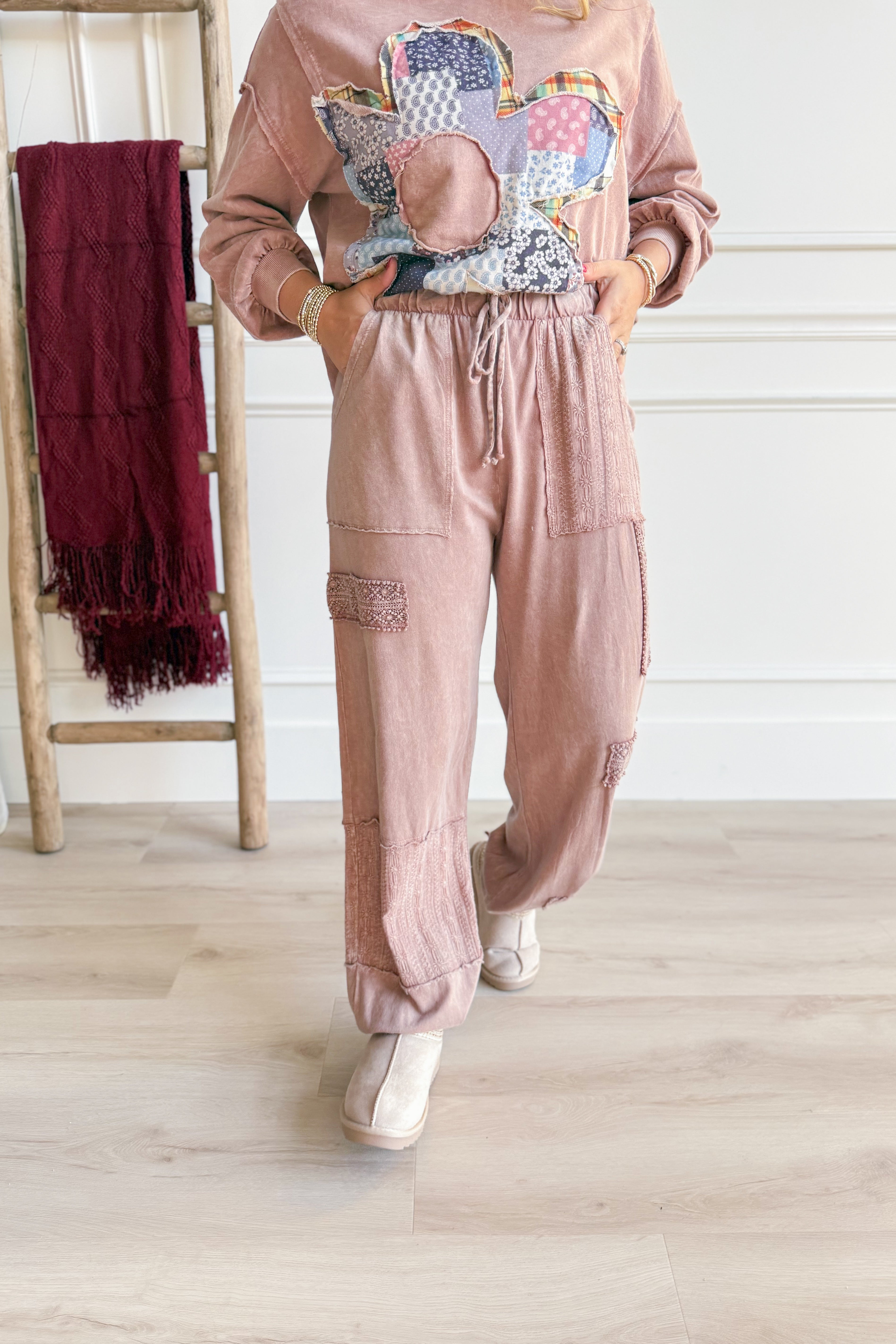 Embreigh Eyelet Detailed Boho Jogger - Be You Boutique