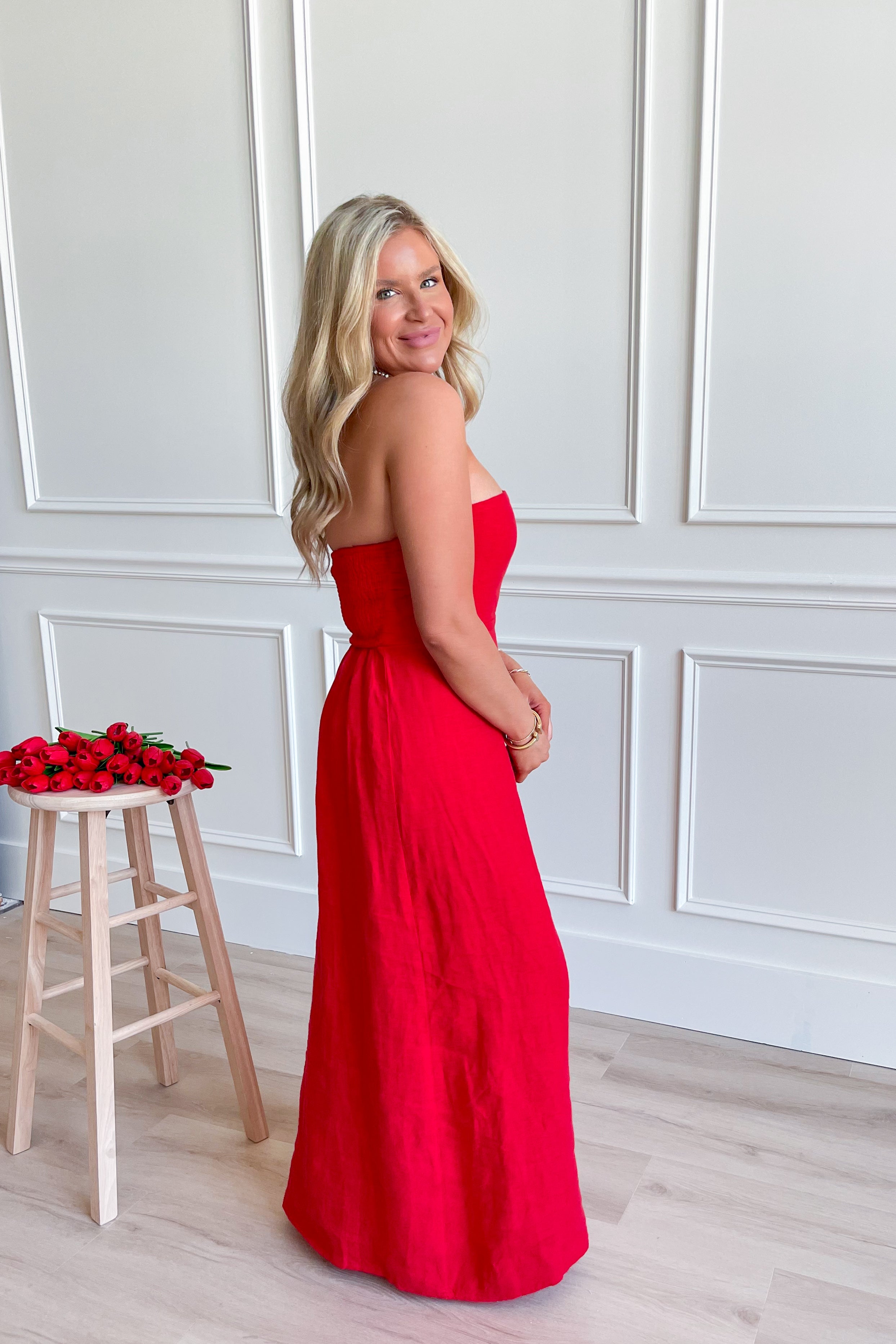 Laura Irise Strapless Maxi Dress - Be You Boutique