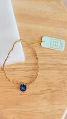 Enewton 2mm Classic Birthstone Bracelet featuring colorful gemstones on a delicate chain, elegant jewelry accessory.