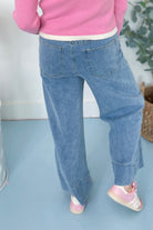 Sammie Wide Leg Cuff Ankle Jean - Be You Boutique