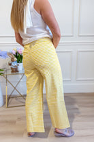 Della Plaid Printed Wide Leg Pant - Be You Boutique