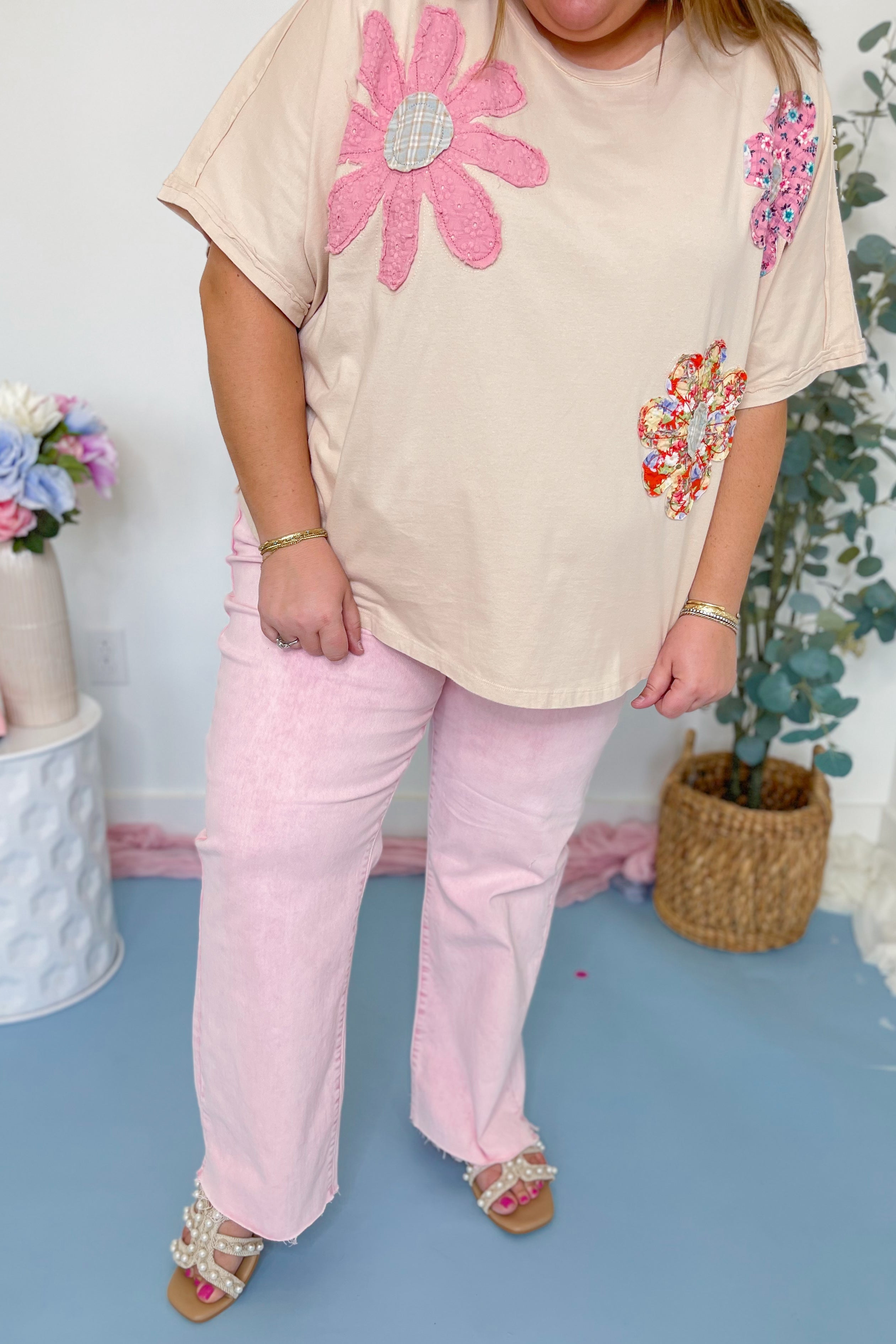 Risen Poppy High Rise Tummy Control Ankle Straight Leg Jeans - Be You Boutique