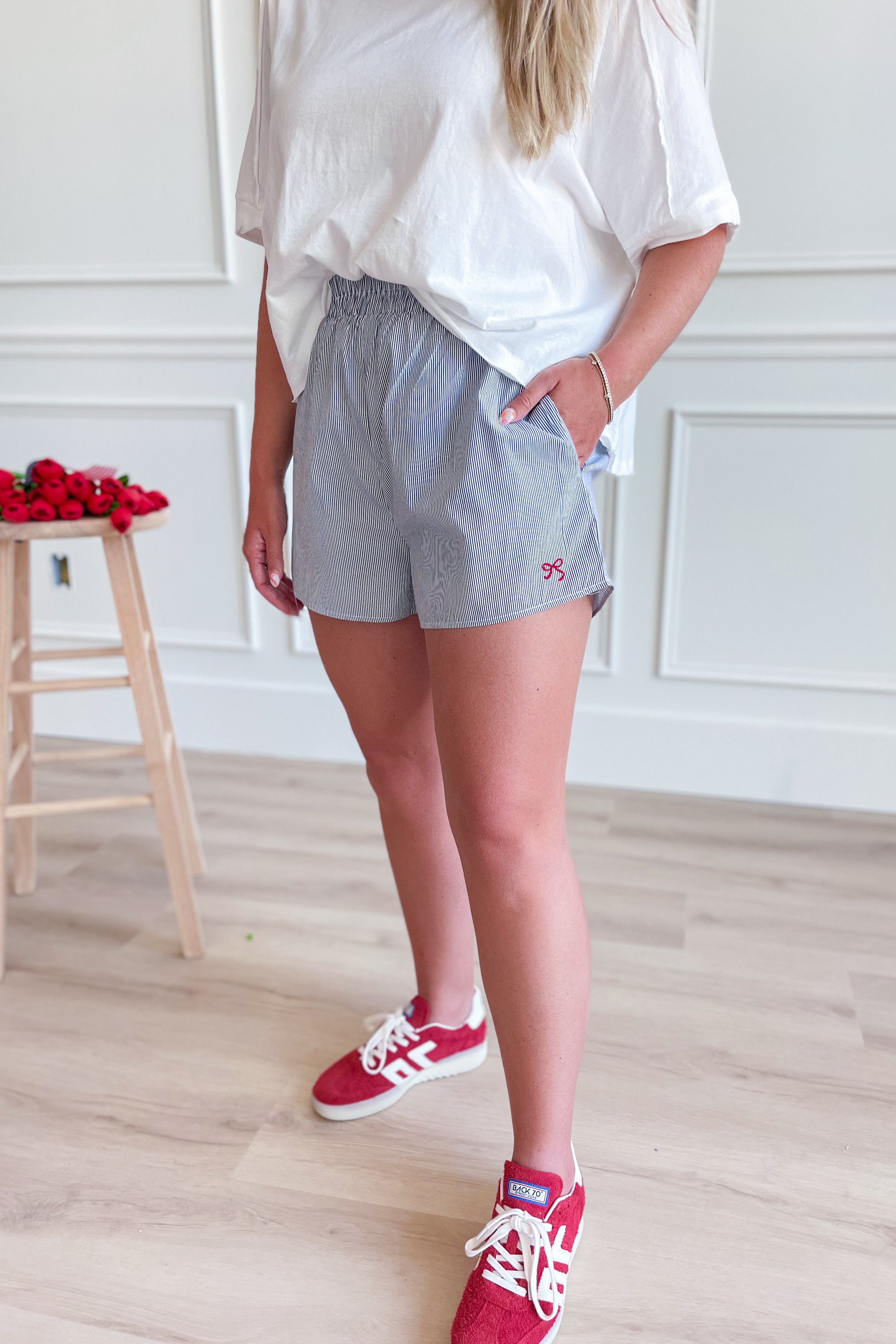 Theodore Pinstripe Boxer Short - Be You Boutique