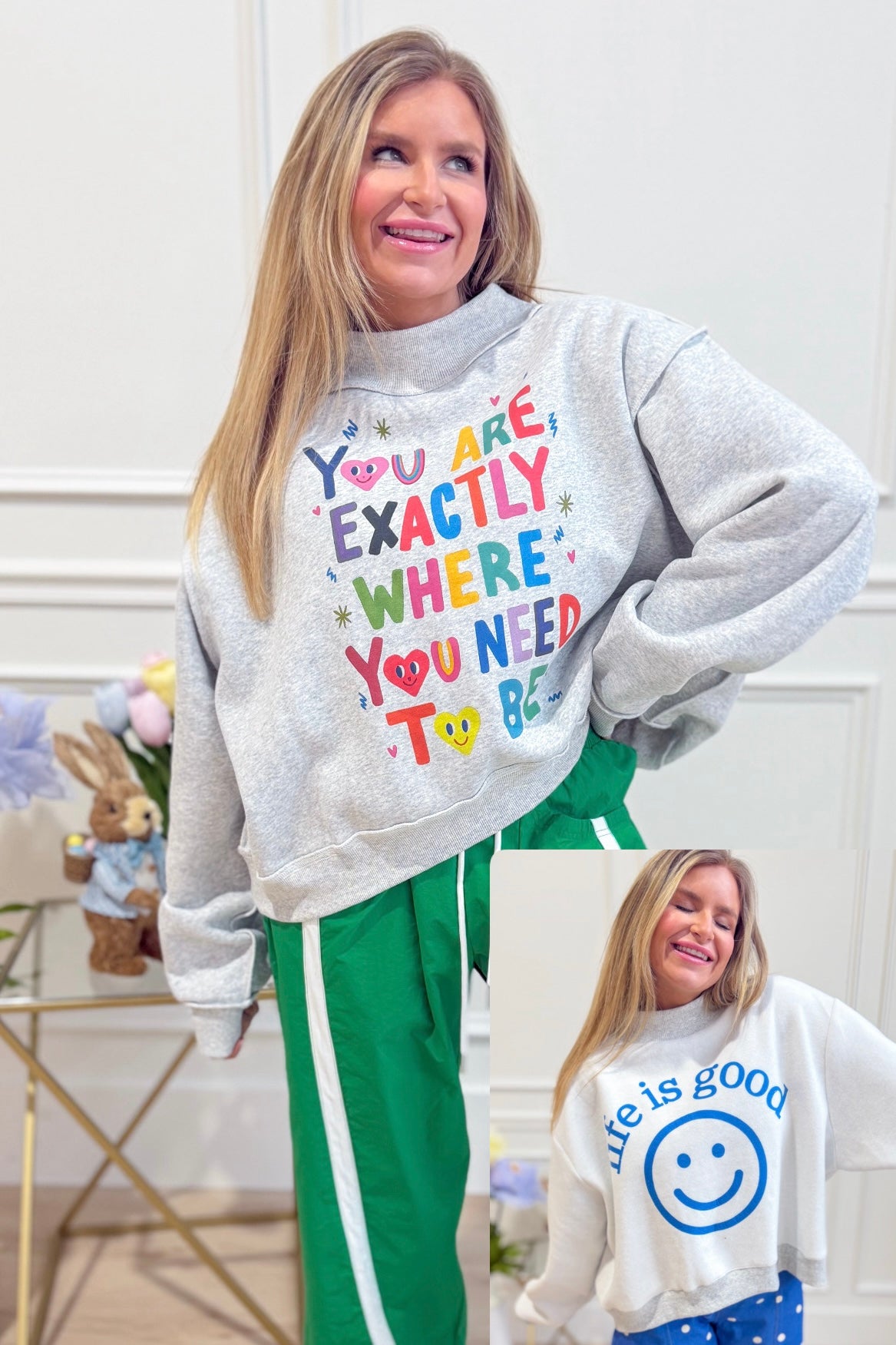 You Are Where You Are Meant To Be Sweatshirt - Be You Boutique