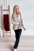 Mama 3D Embroidered Pullover - Be You Boutique
