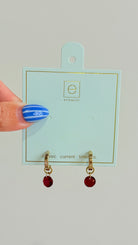 Enewton .5mm Classic Birthstone Huggie earrings in 222 other jewelry, featuring small, stylish hoop design with birthstone accents