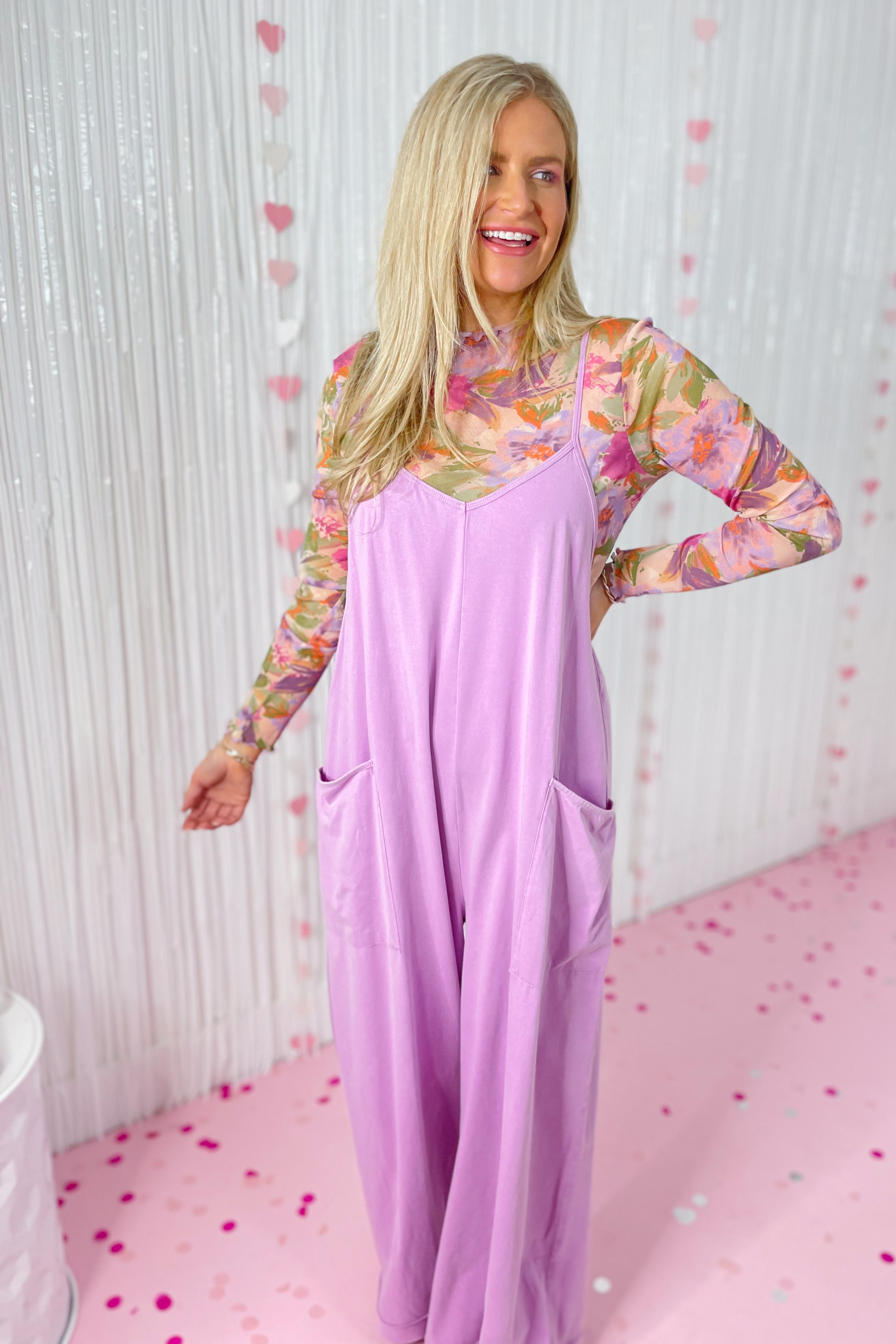 Marjorie Wide Leg Mineral Washed Cotton Span Jumpsuit - Be You Boutique