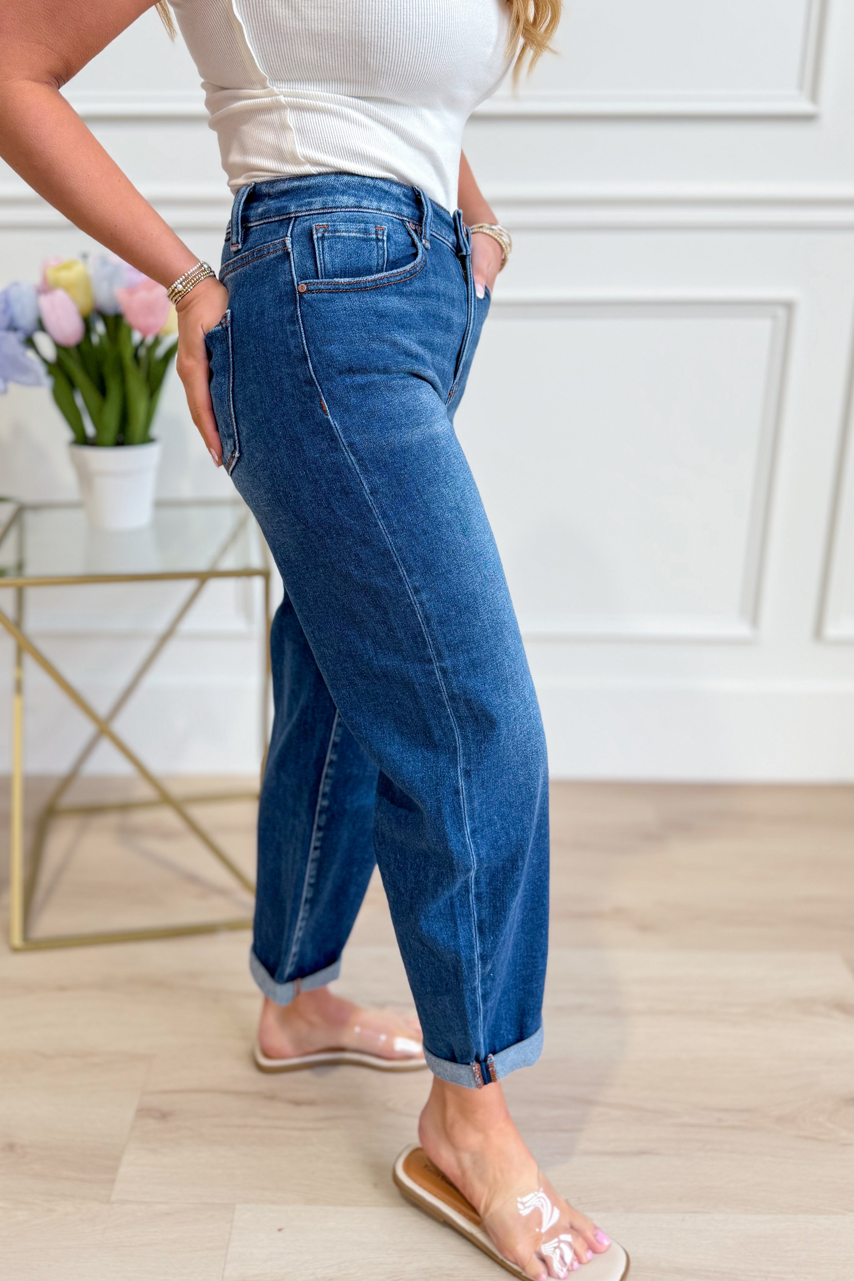 Risen Cody Mid Rise Barrel Jeans [0-3XL] - Be You Boutique