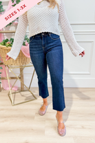 Risen John Mid Rise Straight Raw Edge Jeans [1-3X] - Be You Boutique