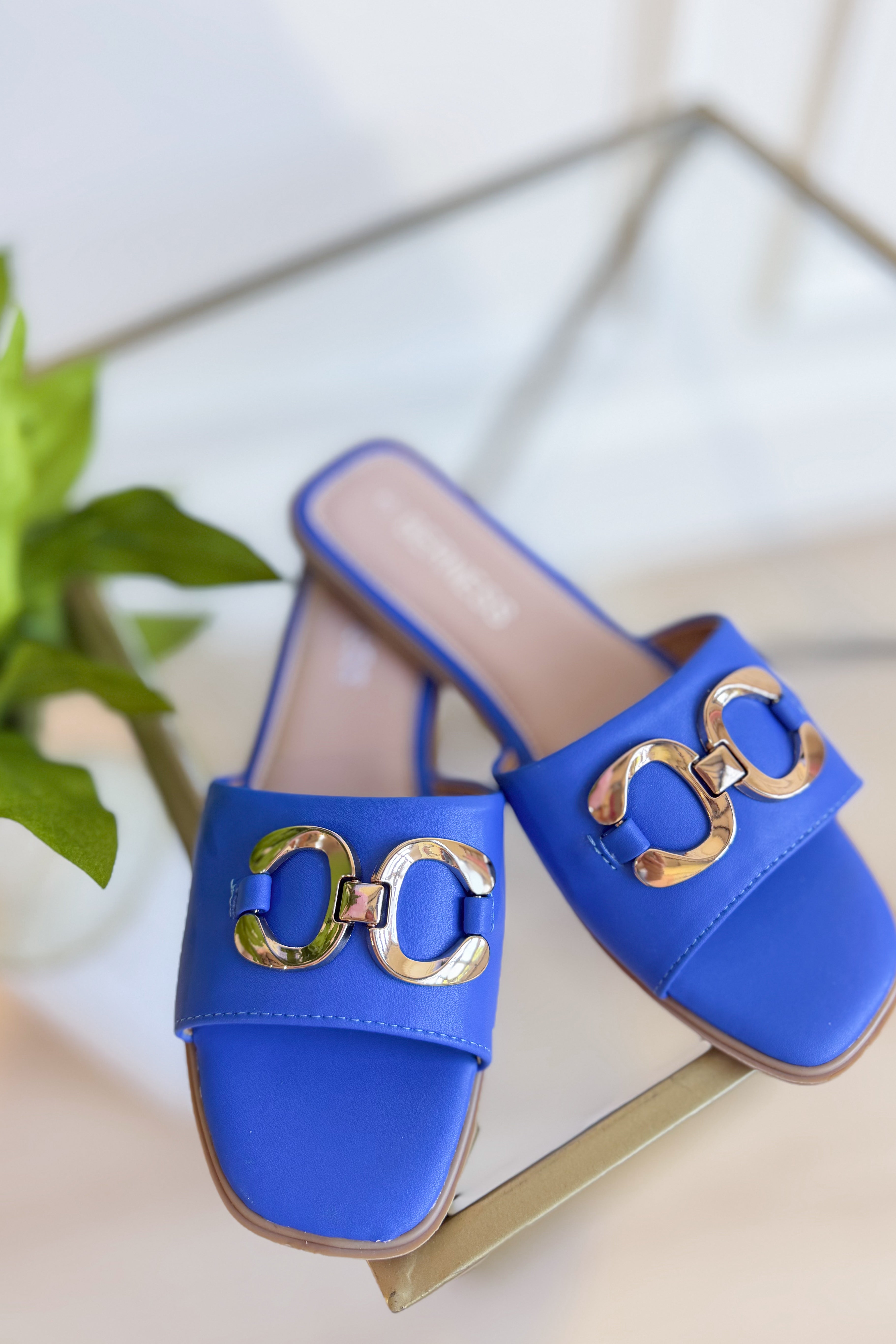 Berness Venus Royal Blue Sandal featuring a stylish open-toe design and comfortable straps, perfect for casual wear.