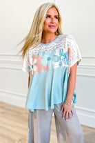 Kathy Lace Floral Patchwork Top - Be You Boutique