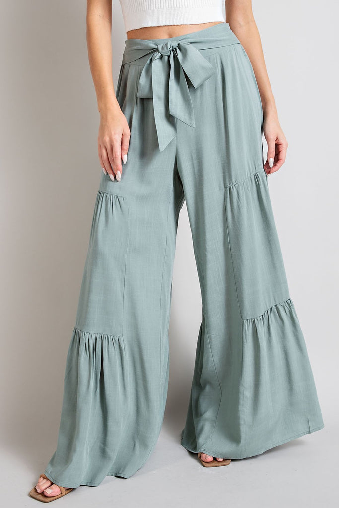 Christian Super Swingy Tiered Wide Leg Pant Bottoms - Be You Boutique