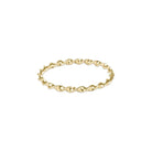 Enewton classic gold twisted thin band ring showcasing elegant, minimalist jewelry design with a sleek gold finish.