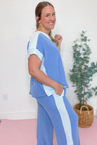 Molly Color Blocked Ribbed Pant Set - Be You Boutique