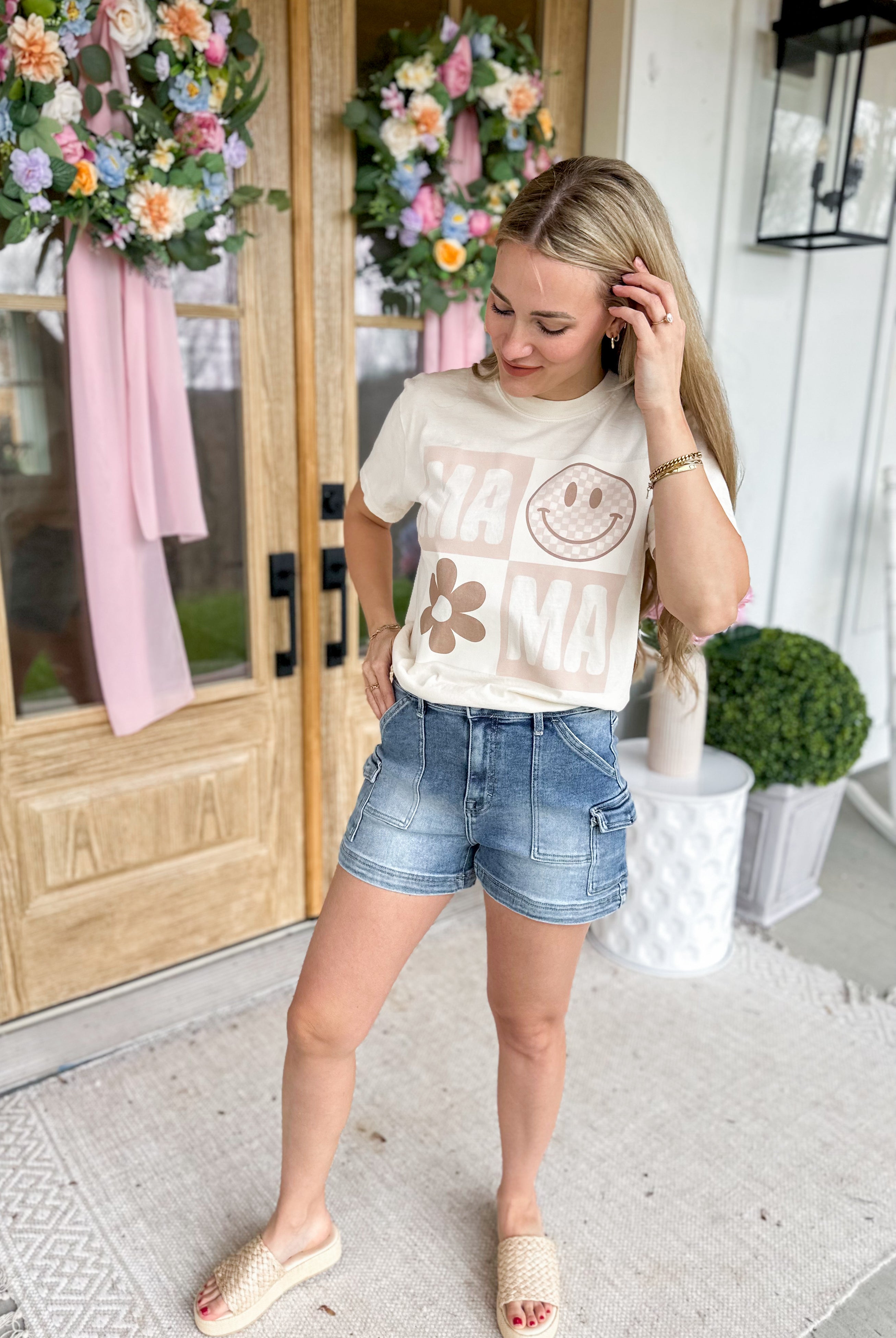 Happy Mama Short Sleeve Graphic Tee - Be You Boutique