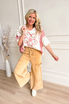 Hannah Flower Patch Plaid Pullover - Be You Boutique