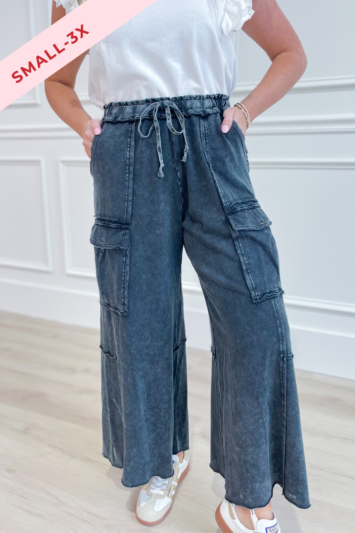 Cargo Drawstring Pants for Women in Marsala | 42661-MARSALA