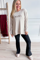 Mama 3D Embroidered Pullover - Be You Boutique