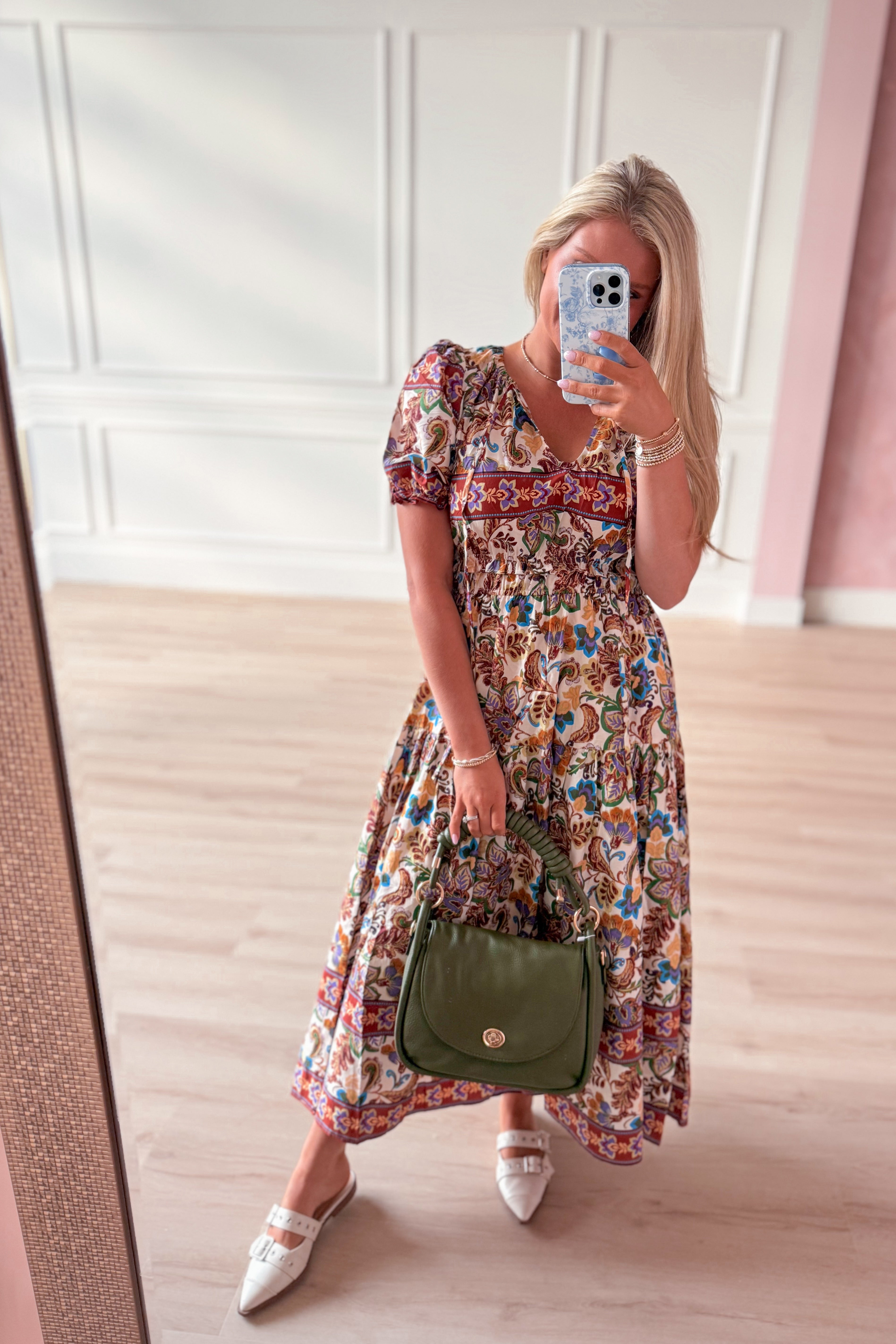 Regal Printed Tapestry Midi Dress - Be You Boutique