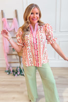 Carson Floral Puff Sleeve Top - Be You Boutique