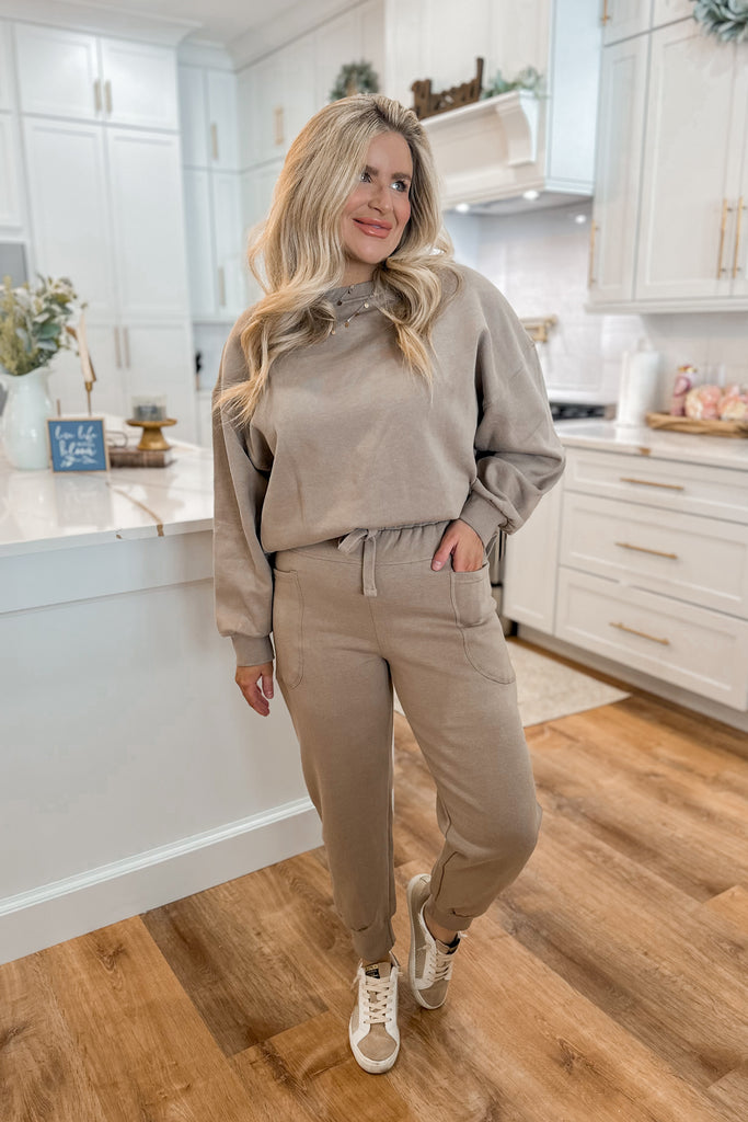 Risen Relax With Me Knit High Rise Relaxed Jogger Bottoms - Be You Boutique