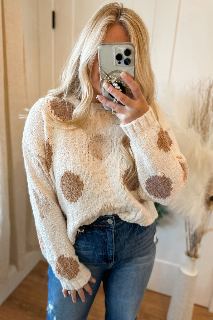 Melissa Multi-Color Polka Dot Sweater - Be You Boutique