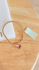 Enewton 3mm classic birthstone bracelet featuring colorful gemstone beads on a delicate silver chain.