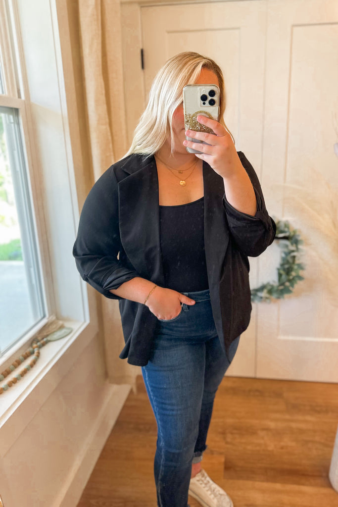Chester Long Sleeve Solid Color Boyfriend Blazer - Be You Boutique