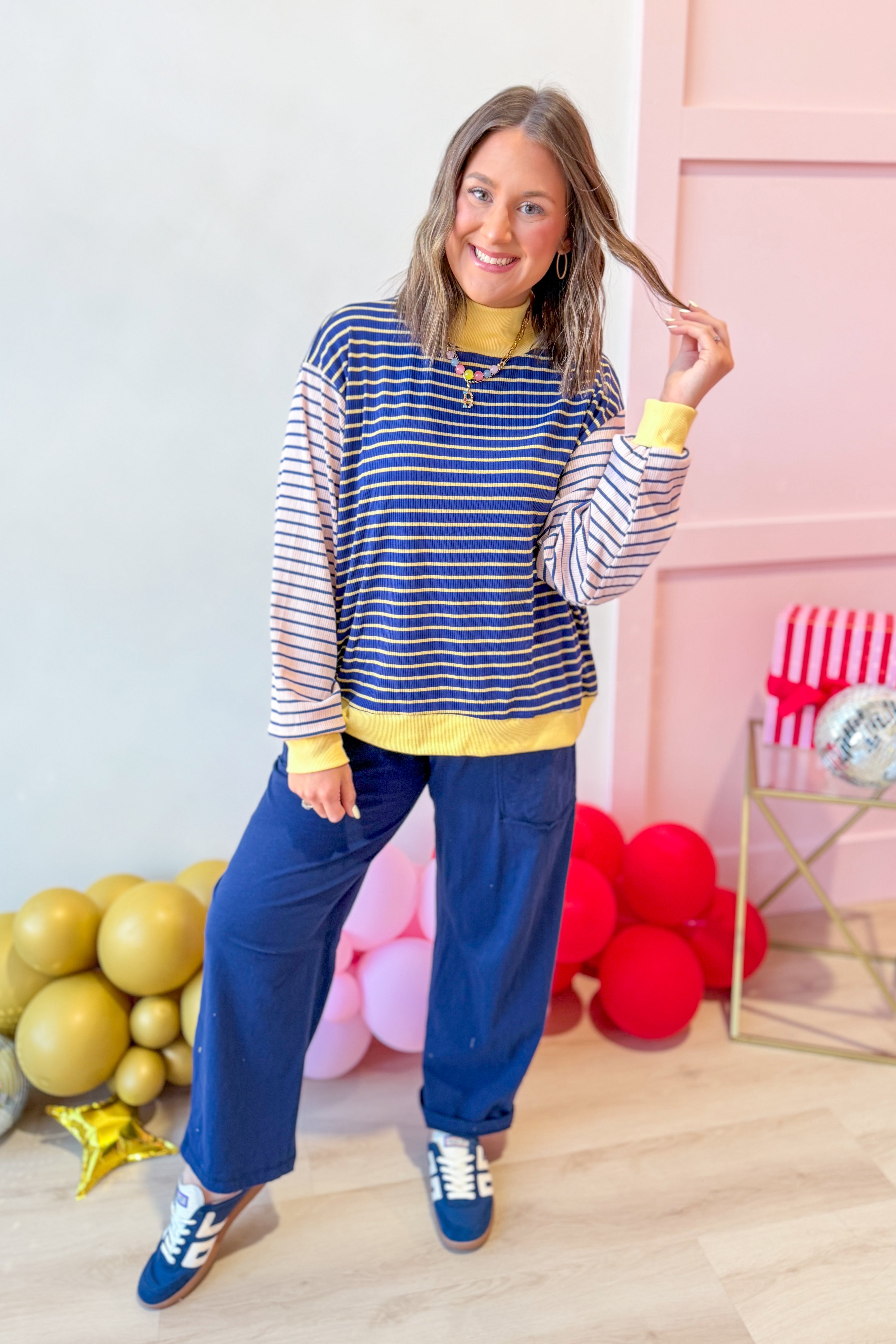 Linus Striped Multi Color Top - Be You Boutique