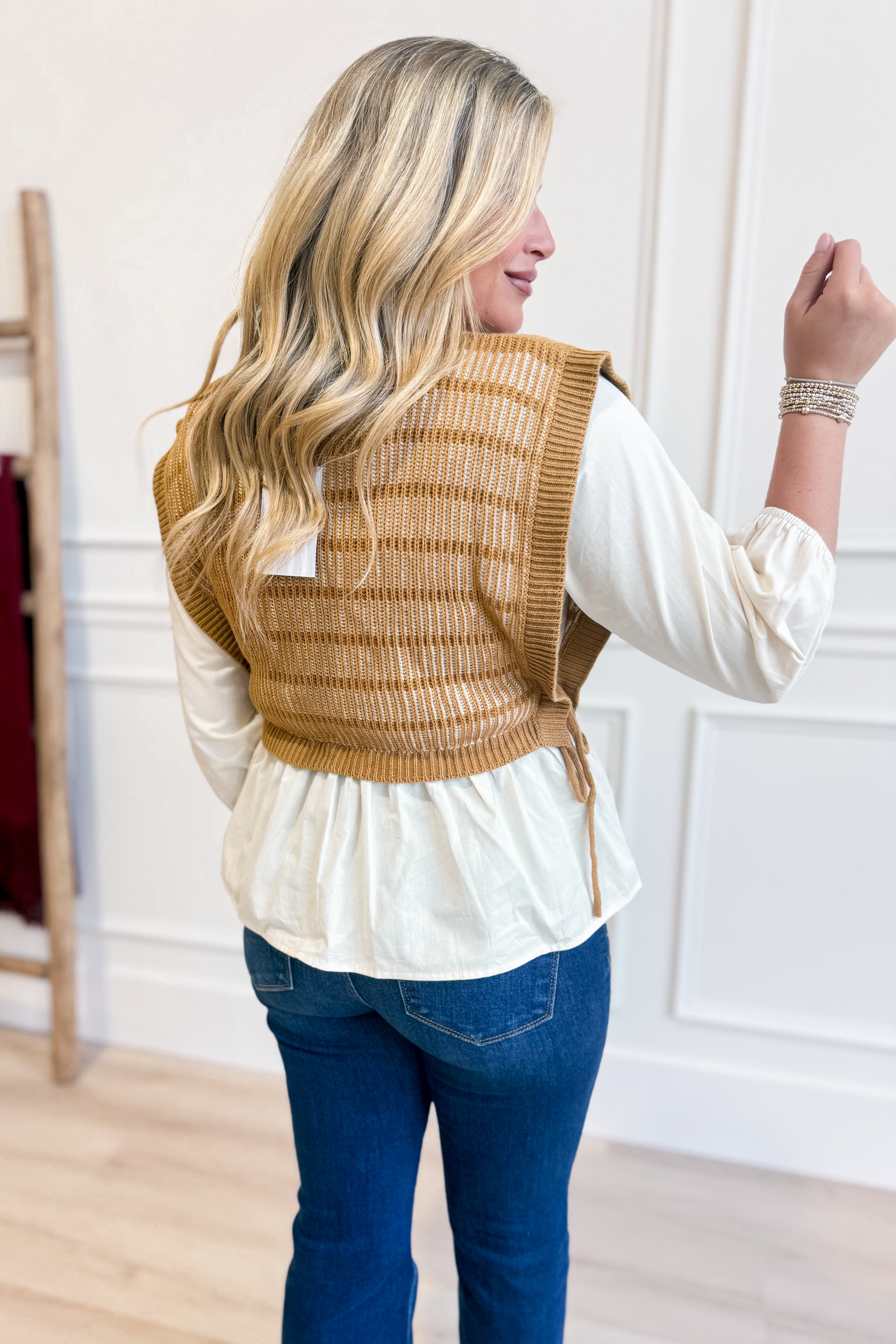 Francine Sweater Peplum Long Sleeve Top - Be You Boutique