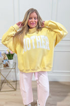 Mother Mock Neck Embroidered Sweatshirt - Be You Boutique