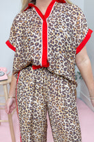 Chrissy Leopard Lounge Pant Set - Be You Boutique