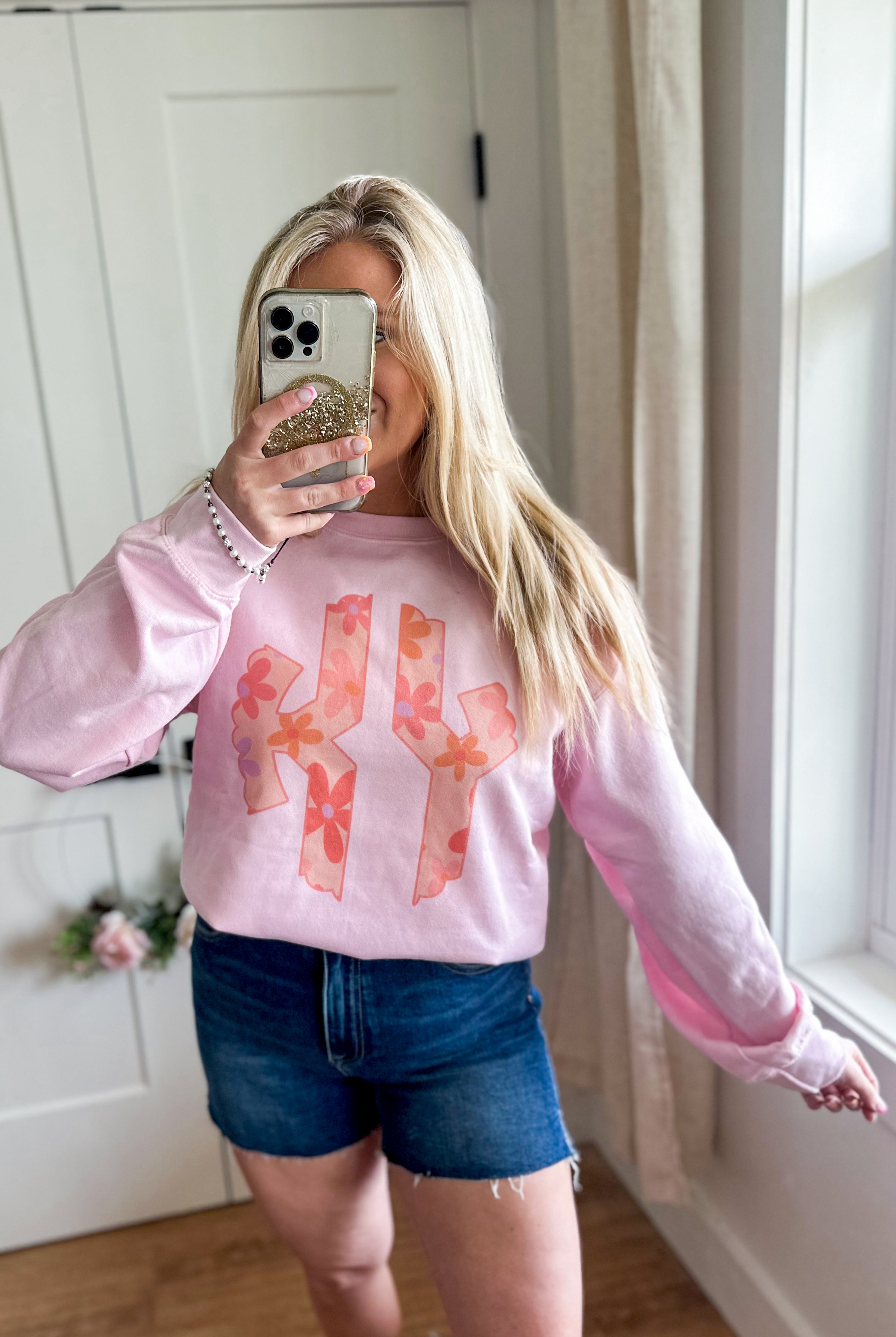 Spring Flowers KY Graphic Sweatshirt - Be You Boutique