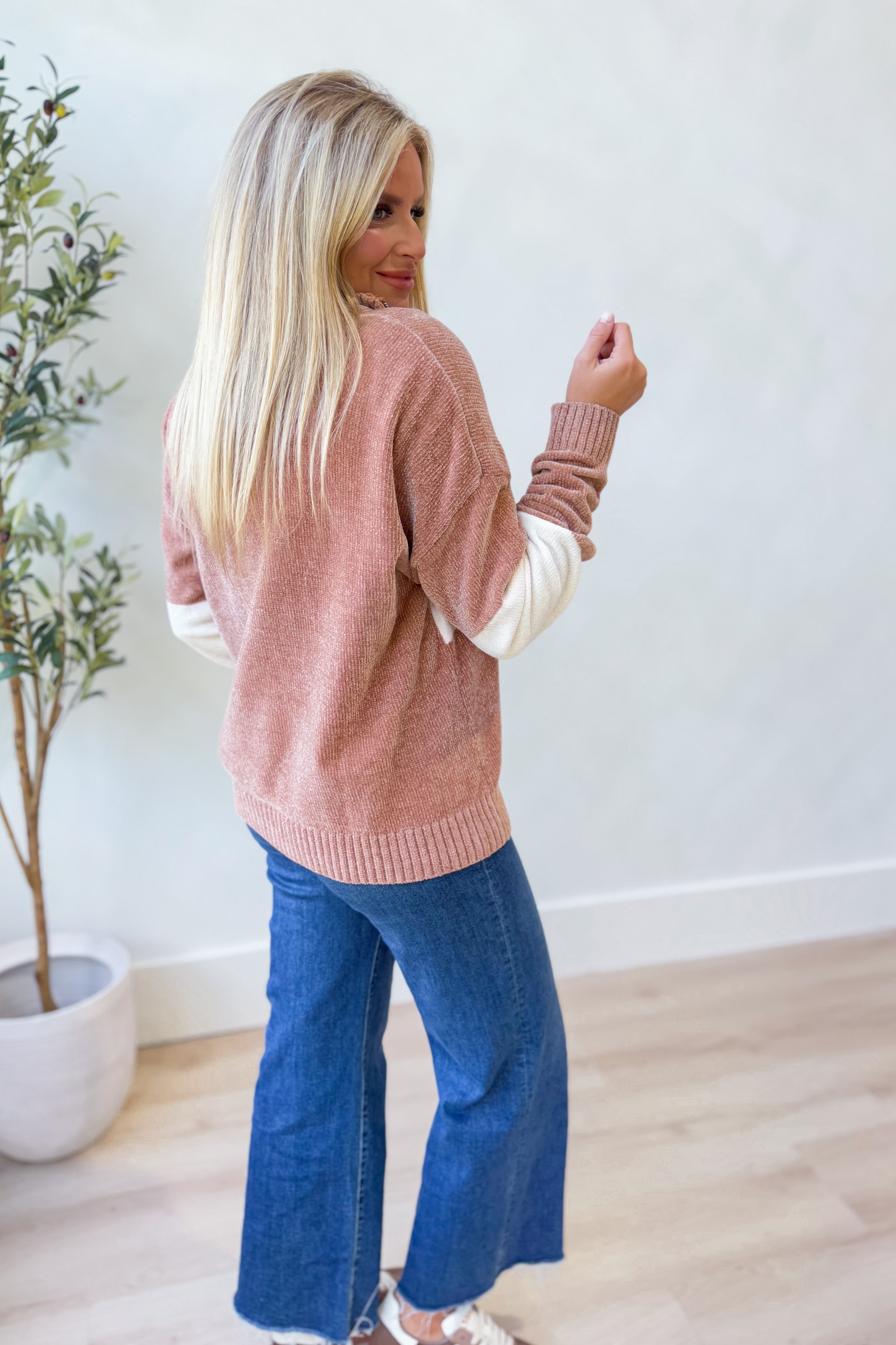 Thankful Embroidered Chenille Top - Be You Boutique
