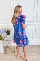 Carrie Floral Flutter Sleeve Dress - Be You Boutique