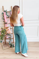 Bradley Mineral Washed Terry Knit Wide Leg Pants - Be You Boutique