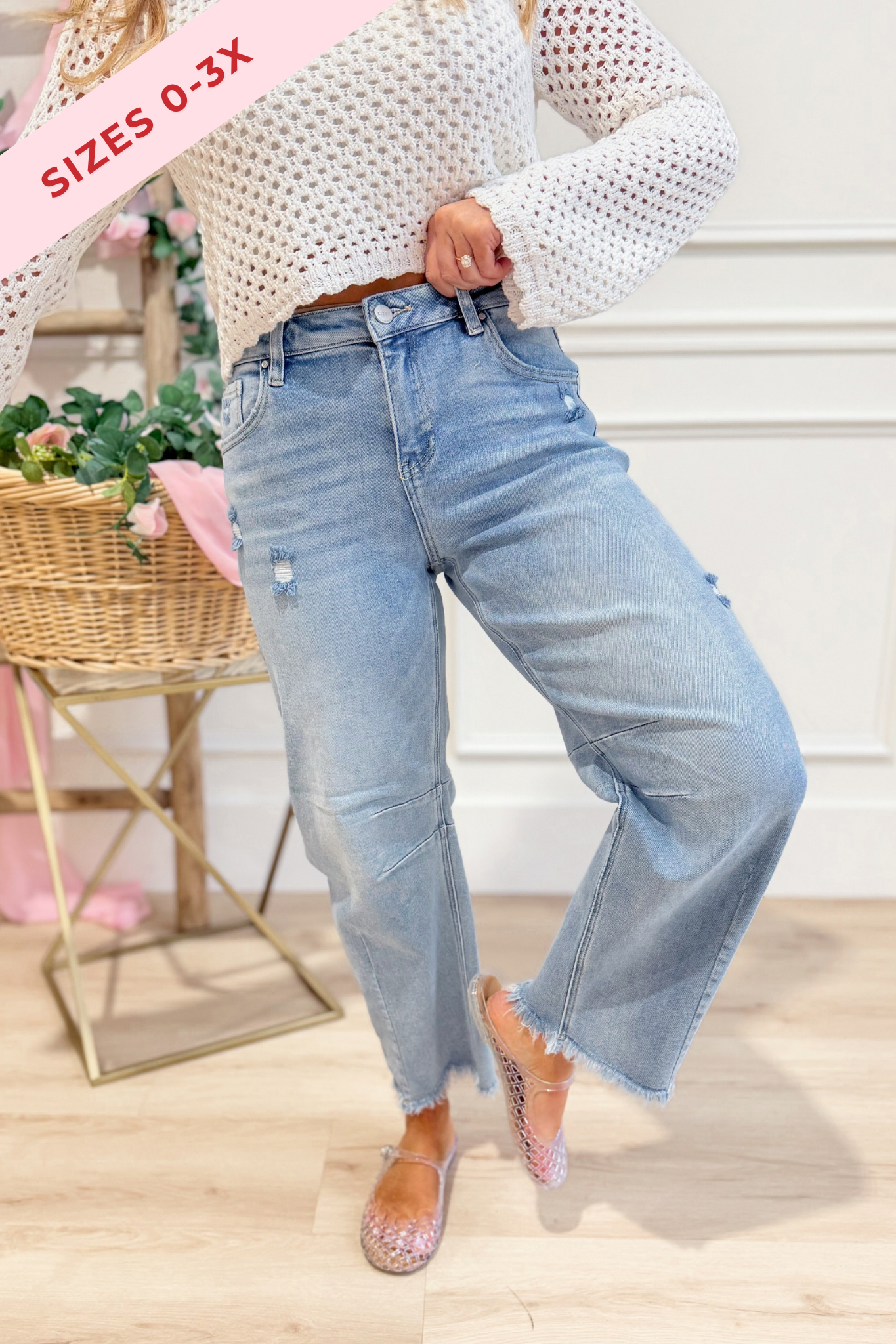 Risen Nolan High Rise Barrel Jeans [0-3XL] - Be You Boutique