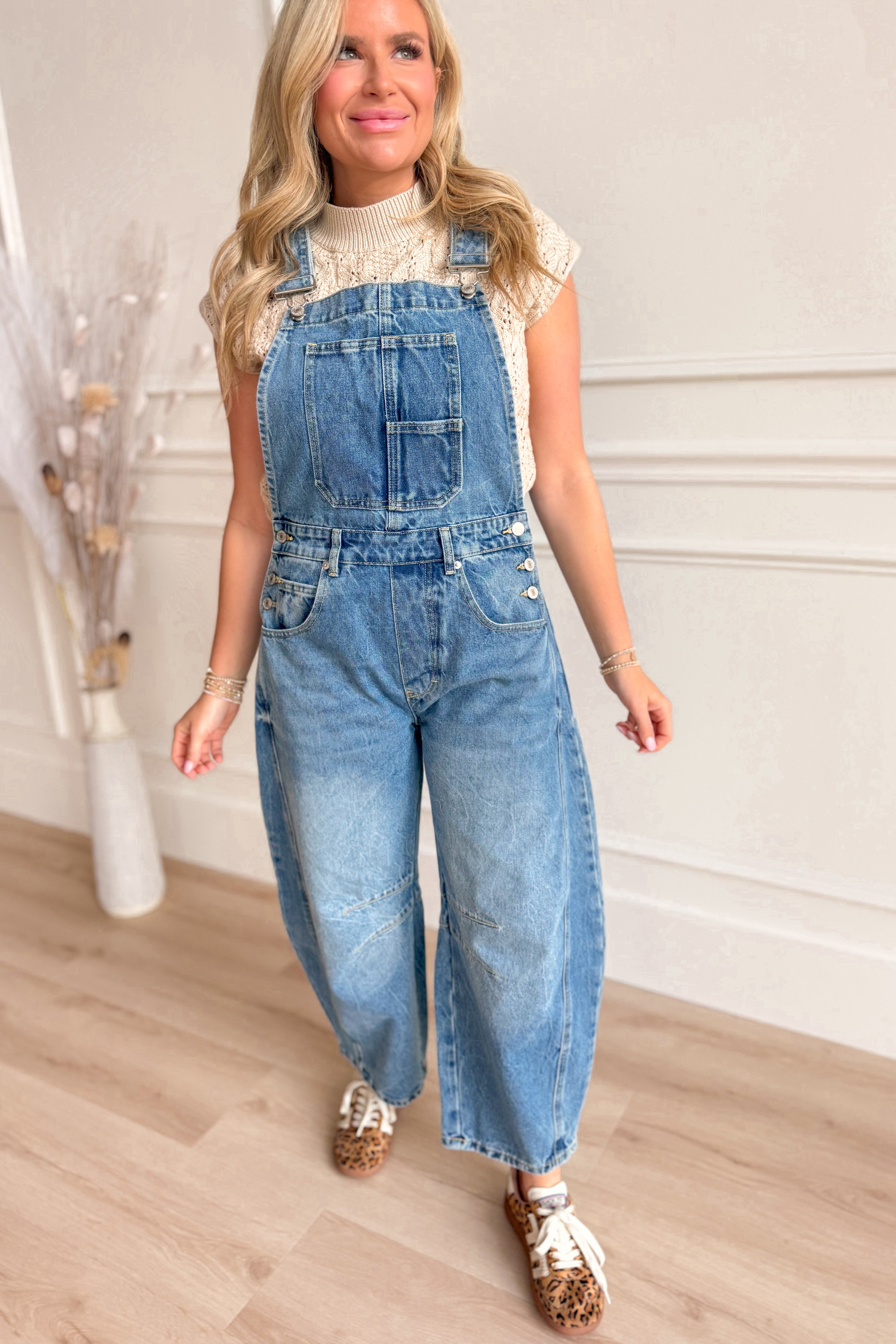 Georgie Denim Overalls - Be You Boutique