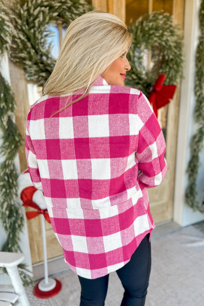 Beau Flannel Shirt Shacket Jacket Top with Pockets - Be You Boutique