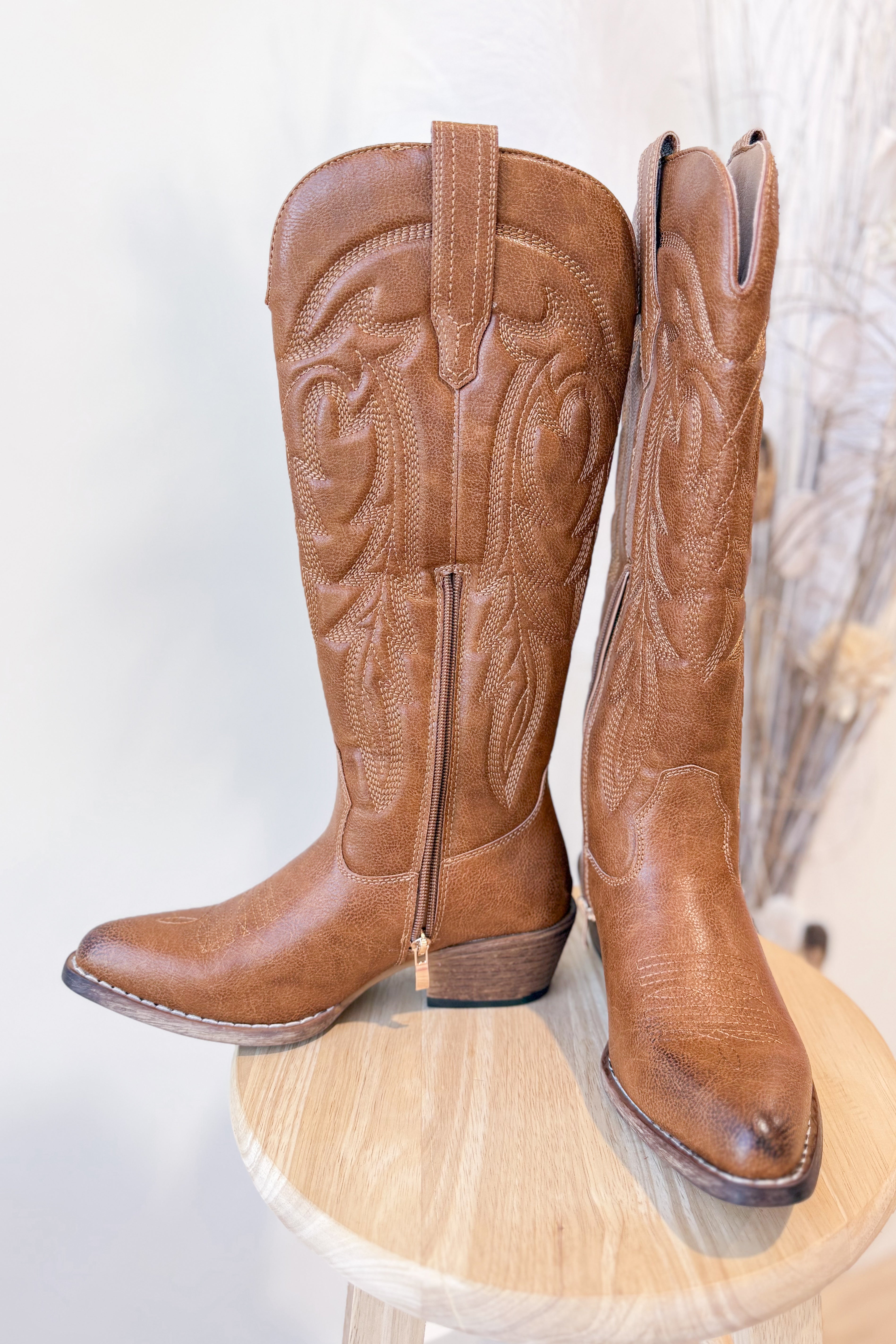 Dixie Textured Tall Boot - Be You Boutique
