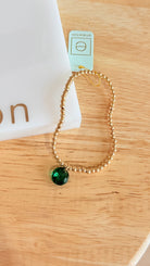 Enewton 3mm classic birthstone bracelet with colorful gemstones and silver chain, showcasing elegant jewelry design.