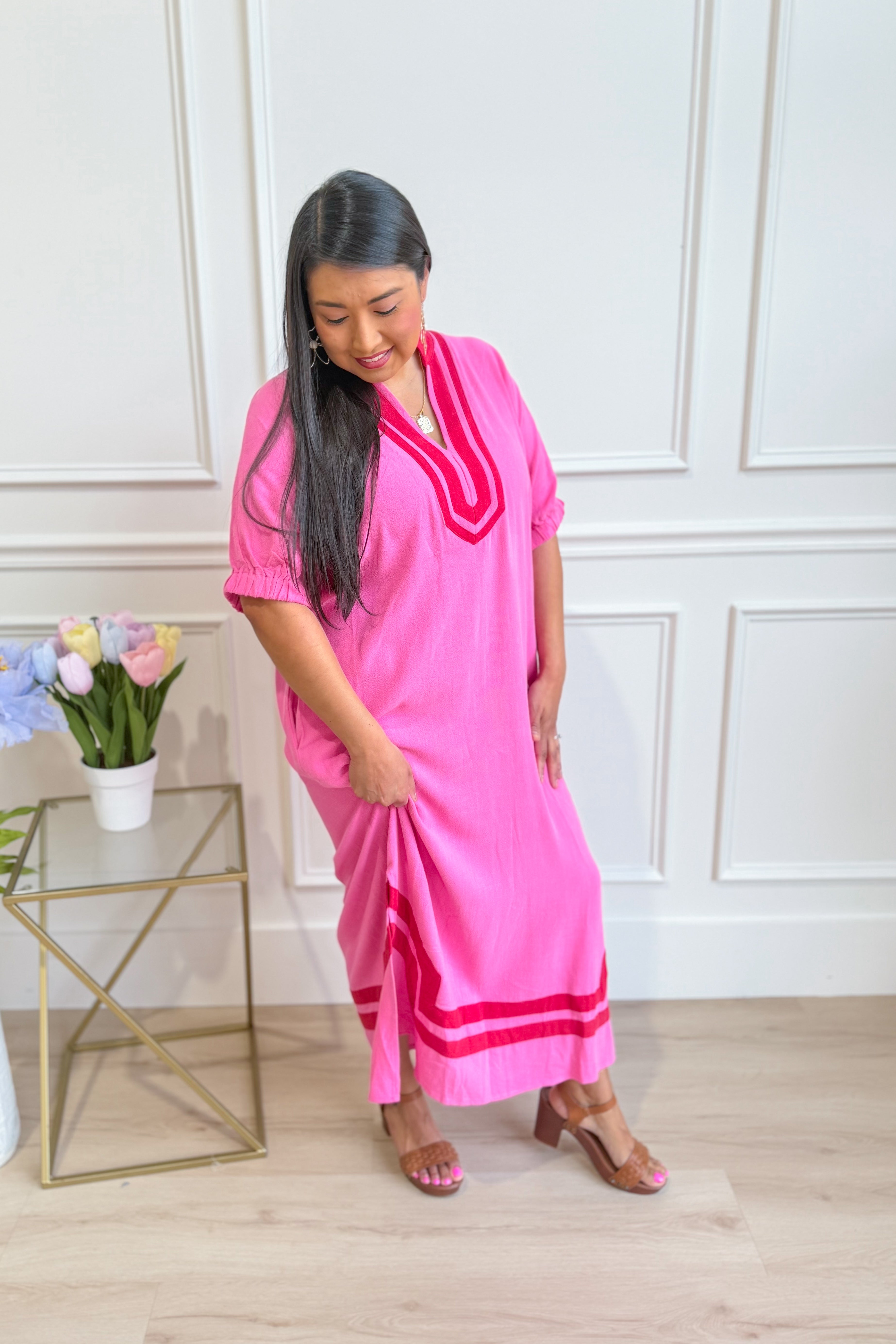 Pamela Raglan Sleeve Midi Dress - Be You Boutique