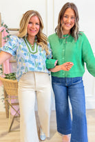 Samme Floral Puff Sleeve Top - Be You Boutique