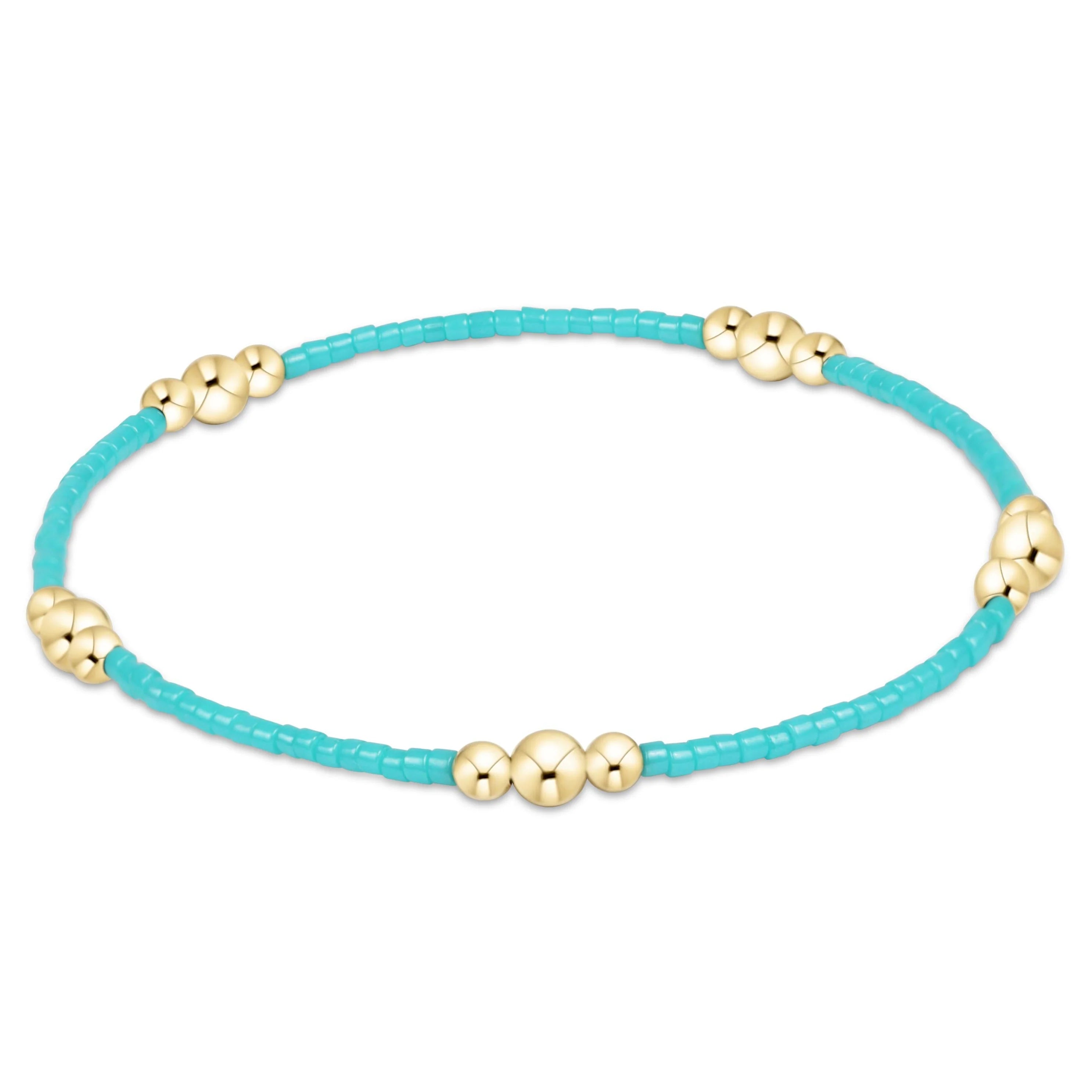 Enewton turquoise hope purpose gold bracelet with a sleek design, featuring a turquoise stone and gold accents.